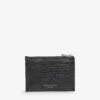 Logo-print Zipped Grained-leather Card Holder