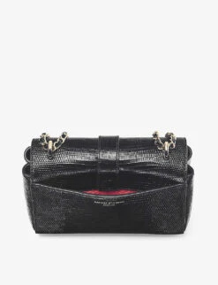 Lottie Logo-engraved Leather Shoulder Bag 9 Lottie Logo-engraved Leather Shoulder Bag -Kurtgeiger Store R04158311 BLACK ALT04