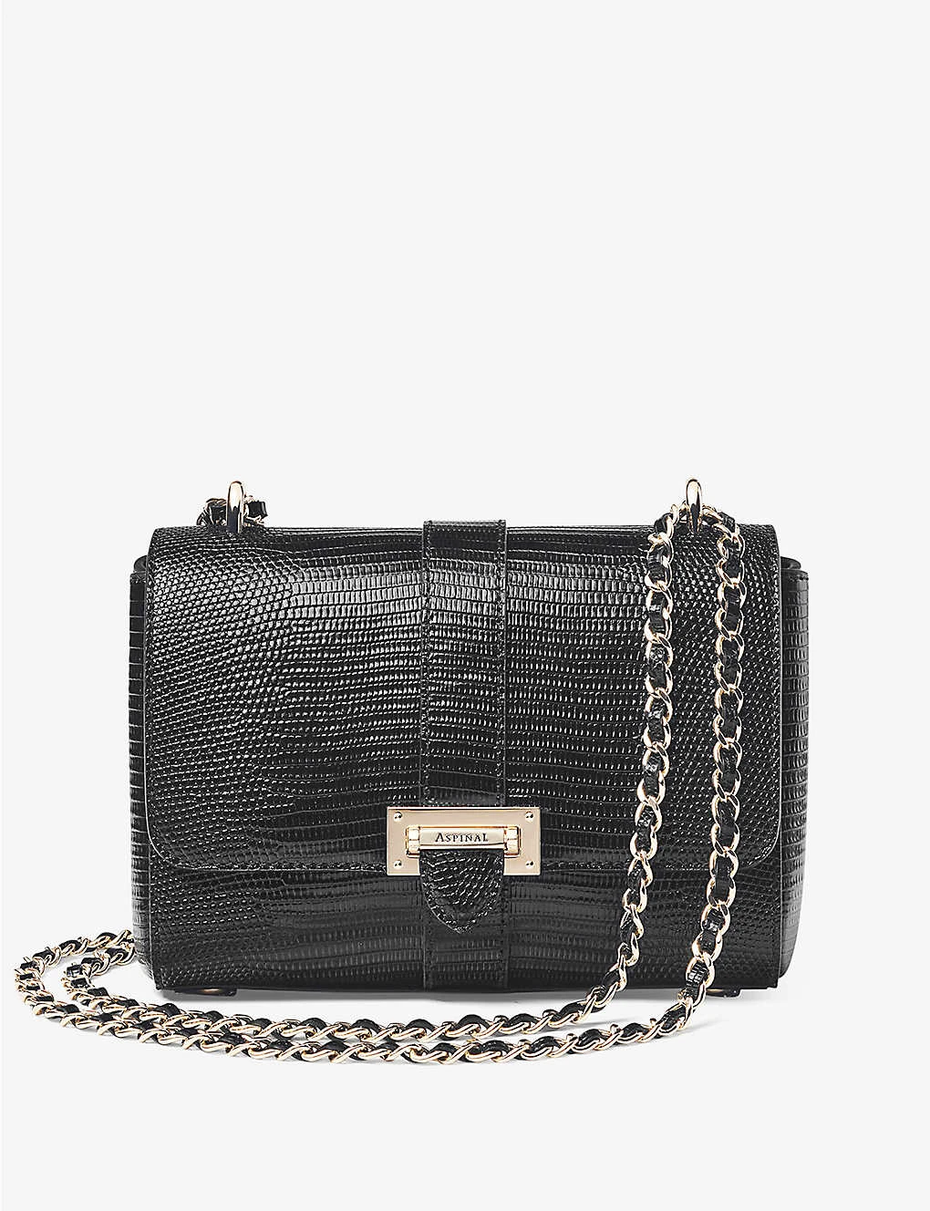 Lottie Logo-engraved Leather Shoulder Bag 1 Lottie Logo-engraved Leather Shoulder Bag