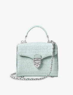 Mayfair Mini Croc-embossed Leather Shoulder Bag
