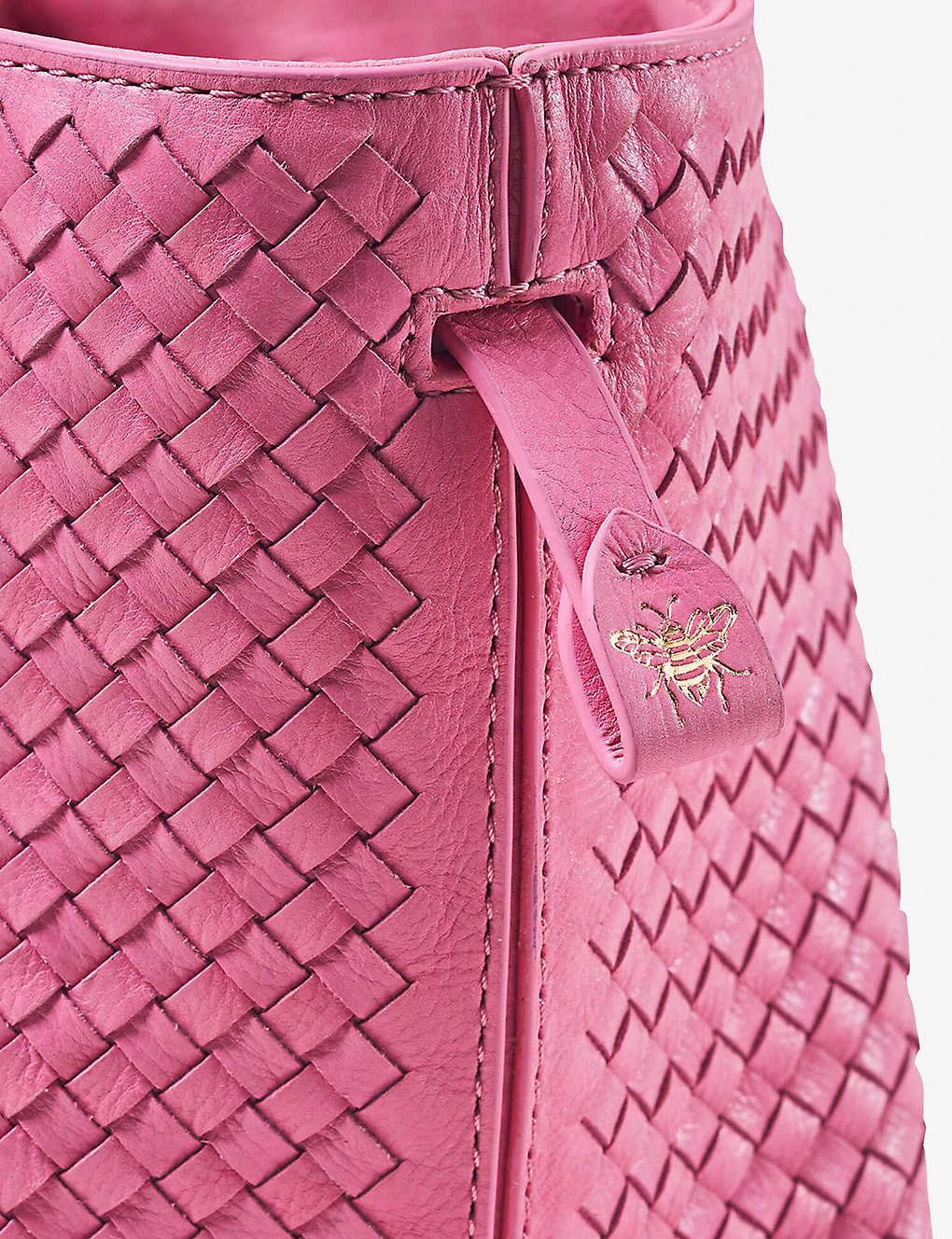 Paris Logo-badge Weave-detail Leather Bag 2 Paris Logo-badge Weave-detail Leather Bag - Image 2