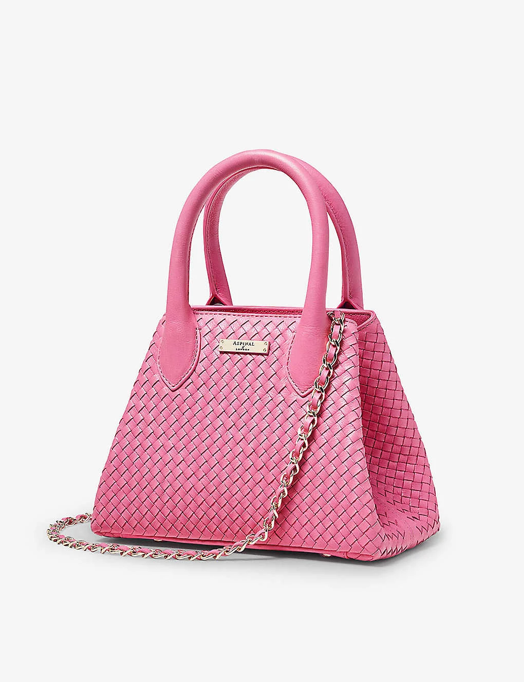 Paris Logo-badge Weave-detail Leather Bag 4 Paris Logo-badge Weave-detail Leather Bag - Image 4