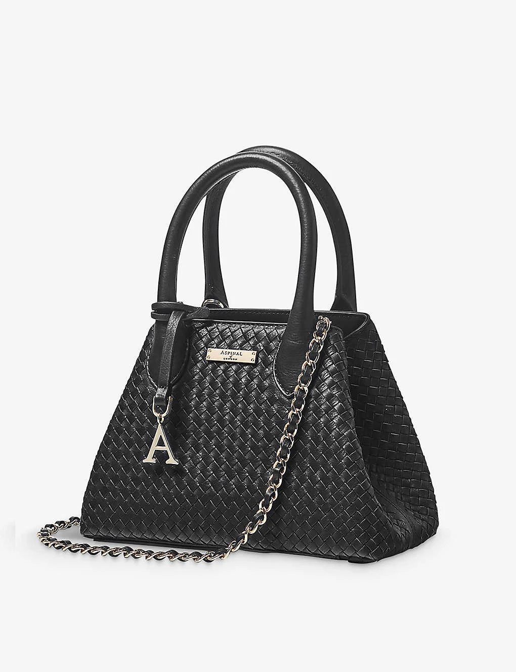 Paris Logo-embellished Woven-leather Cross-body Bag 3 Paris Logo-embellished Woven-leather Cross-body Bag - Image 3