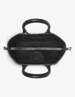 Paris Logo-embellished Woven-leather Cross-body Bag 9 Paris Logo-embellished Woven-leather Cross-body Bag -Kurtgeiger Store R04158339 BLACK ALT04