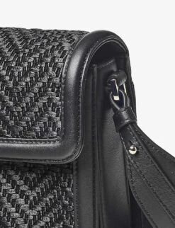 Resort Raffia And Leather Cross-body Bag -Kurtgeiger Store R04158342 BLACK ALT05