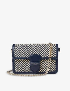 The Resort Bag Woven-leather Shoulder Bag