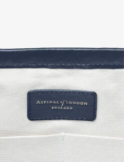 Henley Small Chevron-woven Leather Tote Bag -Kurtgeiger Store R04158345 NAVY ALT05