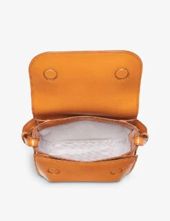 Ella Logo-print Leather Cross-body Bag -Kurtgeiger Store R04158347 MUSTARD ALT03