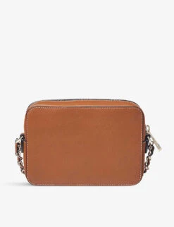 Milly Logo-print Smooth-leather Cross-body Bag 7 Milly Logo-print Smooth-leather Cross-body Bag -Kurtgeiger Store R04158350 TAN ALT02