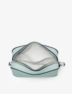 Milly Logo-print Grained-leather Cross-body Bag -Kurtgeiger Store R04158351 POOLBLUE ALT03