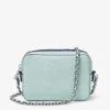 Milly Logo-print Grained-leather Cross-body Bag