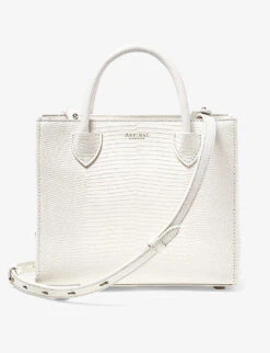 Madison Logo-print Grained-leather Tote Bag