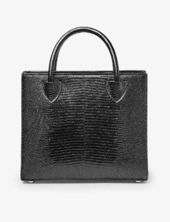 Madison Mini Logo-print Grained-leather Tote Bag -Kurtgeiger Store R04158353 BLACK ALT02