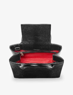 Madison Mini Logo-print Grained-leather Tote Bag -Kurtgeiger Store R04158353 BLACK ALT04