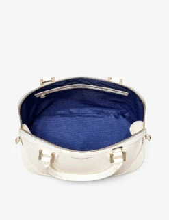 Hepburn Logo-print Grained-leather Top-handle Bag -Kurtgeiger Store R04158354 WHITE ALT03