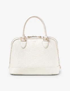 Hepburn Logo-print Grained-leather Top-handle Bag