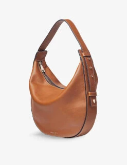 Hobo Crescent-shape Smooth-leather Bag -Kurtgeiger Store R04158356 TAN ALT02