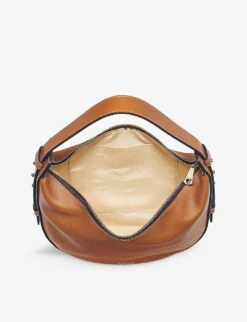Hobo Crescent-shape Smooth-leather Bag -Kurtgeiger Store R04158356 TAN ALT04
