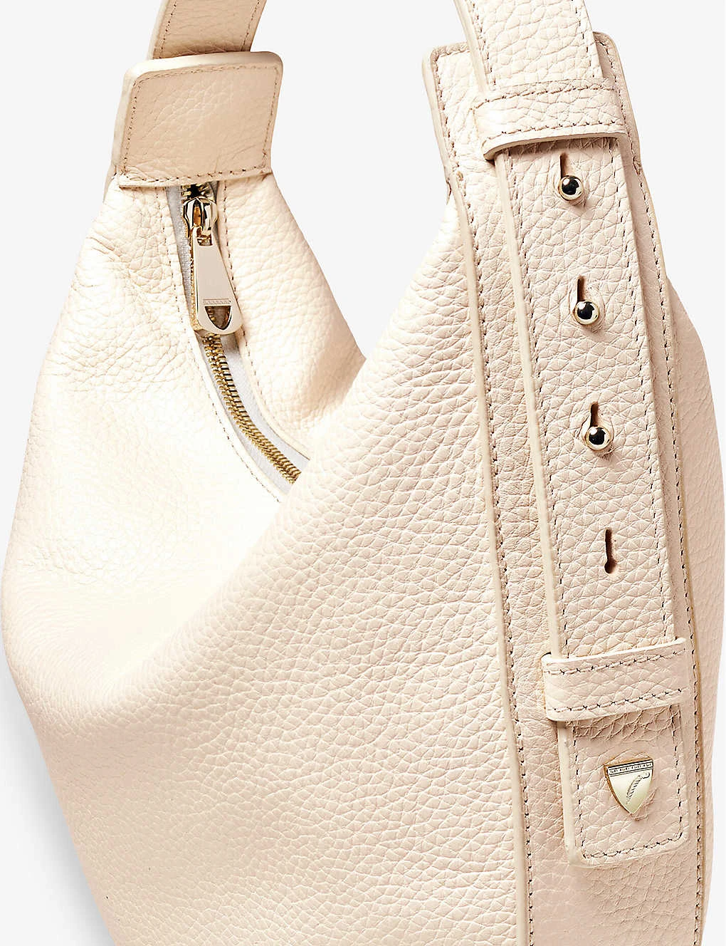 Hobo Crescent-shape Pebble Leather Bag 2 Hobo Crescent-shape Pebble Leather Bag - Image 2