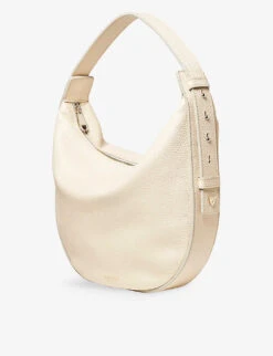 Hobo Crescent-shape Pebble Leather Bag 7 Hobo Crescent-shape Pebble Leather Bag -Kurtgeiger Store R04158357 IVORY ALT02