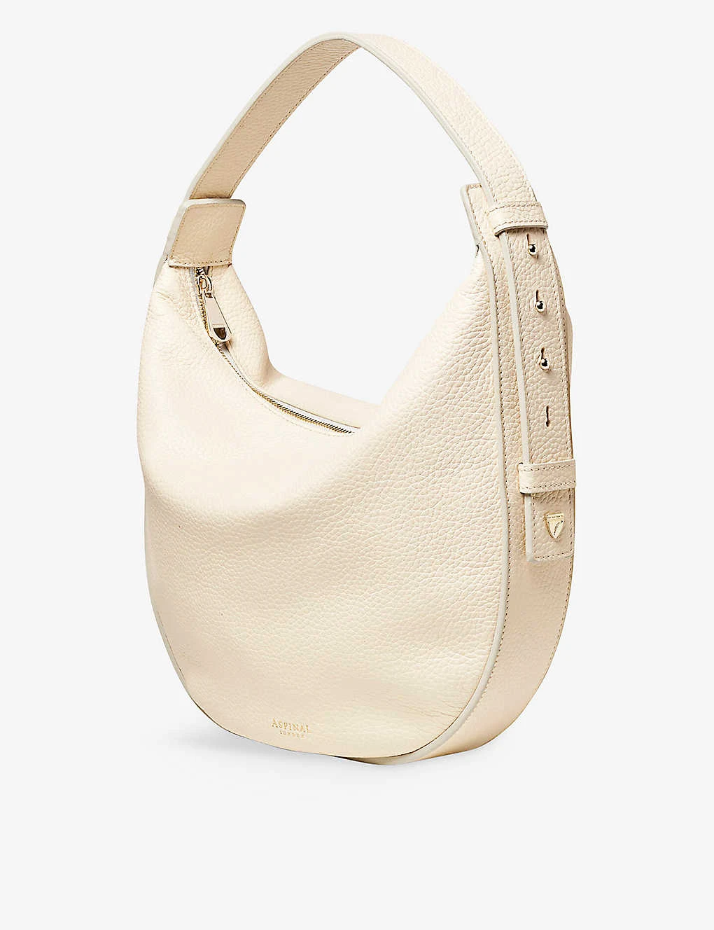 Hobo Crescent-shape Pebble Leather Bag 3 Hobo Crescent-shape Pebble Leather Bag - Image 3