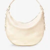 Hobo Crescent-shape Pebble Leather Bag