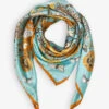 A Graphic-print Silk-twill Scarf