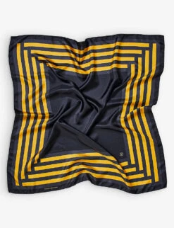 Graphic-print Silk-twill Scarf 7 Graphic-print Silk-twill Scarf -Kurtgeiger Store R04158362 BLACK ALT03