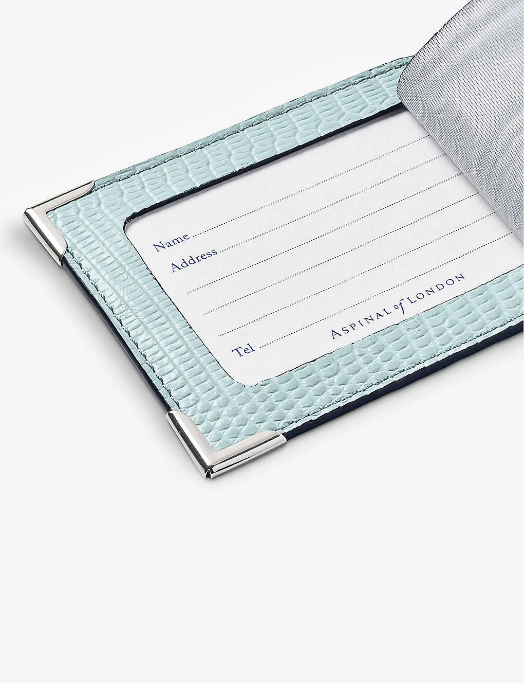 Logo-print Grained-leather Luggage Tags Set Of Two 2 Logo-print Grained-leather Luggage Tags Set Of Two - Image 2