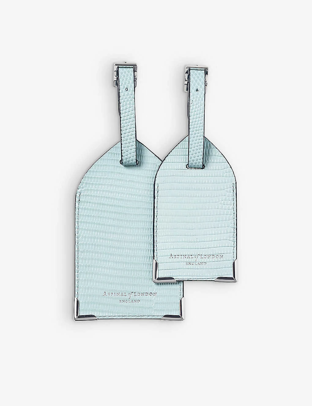 Logo-print Grained-leather Luggage Tags Set Of Two 1 Logo-print Grained-leather Luggage Tags Set Of Two