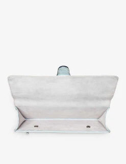 Logo-embellished Leather Travel Wallet -Kurtgeiger Store R04158383 POOLBLUE ALT05