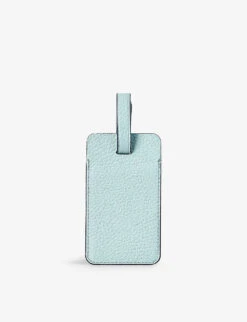 Logo-print Grained-leather Luggage Tag -Kurtgeiger Store R04158390 POOLBLUE ALT02