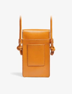 Ella Logo-print Leather Cross-body Phone Case 6 Ella Logo-print Leather Cross-body Phone Case -Kurtgeiger Store R04158396 MUSTARD ALT02