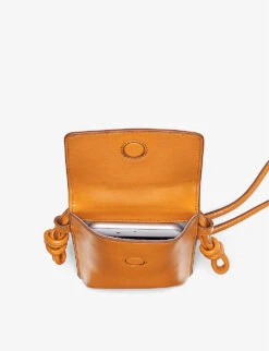 Ella Logo-print Leather Cross-body Phone Case 7 Ella Logo-print Leather Cross-body Phone Case -Kurtgeiger Store R04158396 MUSTARD ALT03