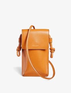 Ella Logo-print Leather Cross-body Phone Case