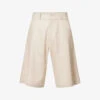 Culottes Pique-textured Cotton-blend Shorts