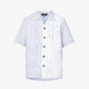 Sun Contrast-panel Relaxed-fit Cotton-blend Shirt