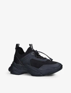 KG Kurt Geiger Leighton Toggle Tied-laces Textile Trainers 6 KG Kurt Geiger Leighton Toggle Tied-laces Textile Trainers -Kurtgeiger Store R04162640 BLACKCOMB ALT02