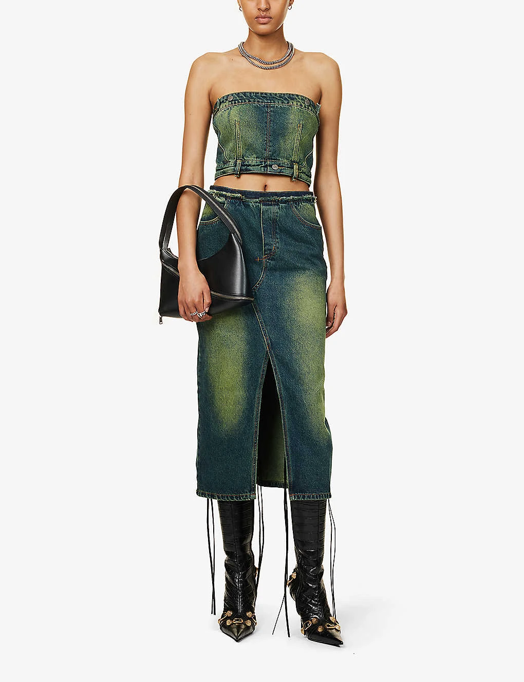 Jaded London Liberty Detachable Denim Midi Dress 2 Jaded London Liberty Detachable Denim Midi Dress - Image 2