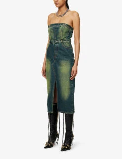 Jaded London Liberty Detachable Denim Midi Dress 9 Jaded London Liberty Detachable Denim Midi Dress -Kurtgeiger Store R04166577 BLUE ALT02