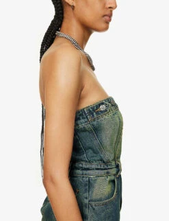 Jaded London Liberty Detachable Denim Midi Dress 11 Jaded London Liberty Detachable Denim Midi Dress -Kurtgeiger Store R04166577 BLUE ALT04