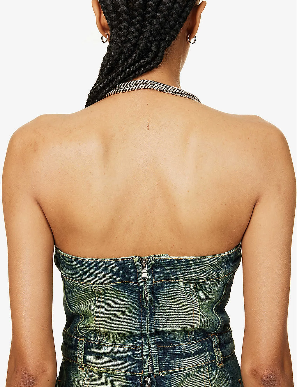 Jaded London Liberty Detachable Denim Midi Dress 6 Jaded London Liberty Detachable Denim Midi Dress - Image 6