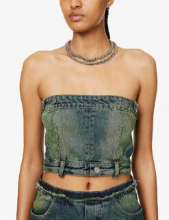 Jaded London Liberty Detachable Denim Midi Dress 13 Jaded London Liberty Detachable Denim Midi Dress -Kurtgeiger Store R04166577 BLUE ALT06