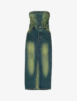Jaded London Liberty Detachable Denim Midi Dress