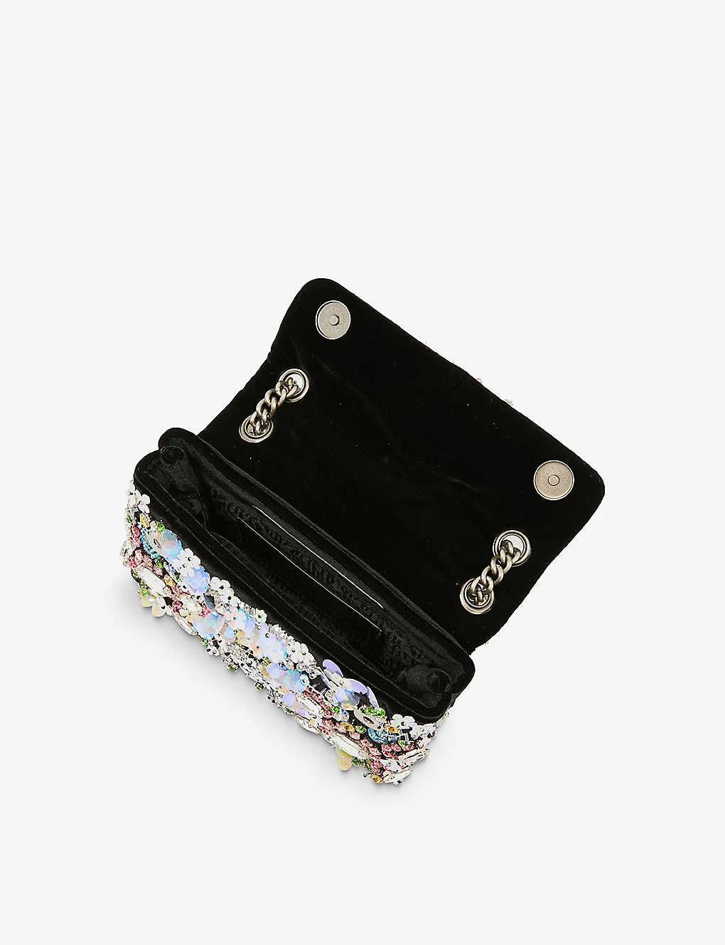 Kurt Geiger London Kensington Mini Velour Cross-body Bag 4 Kurt Geiger London Kensington Mini Velour Cross-body Bag - Image 4