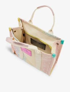 Kurt Geiger London Southbank Brand-appliqué Metallic-print Cotton Tote Bag -Kurtgeiger Store R04185500 MULTOTHER ALT03