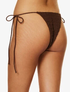 Jaded London Poseidon Crinkle-texture Bikini Bottoms -Kurtgeiger Store R04197638 PRINT ALT03