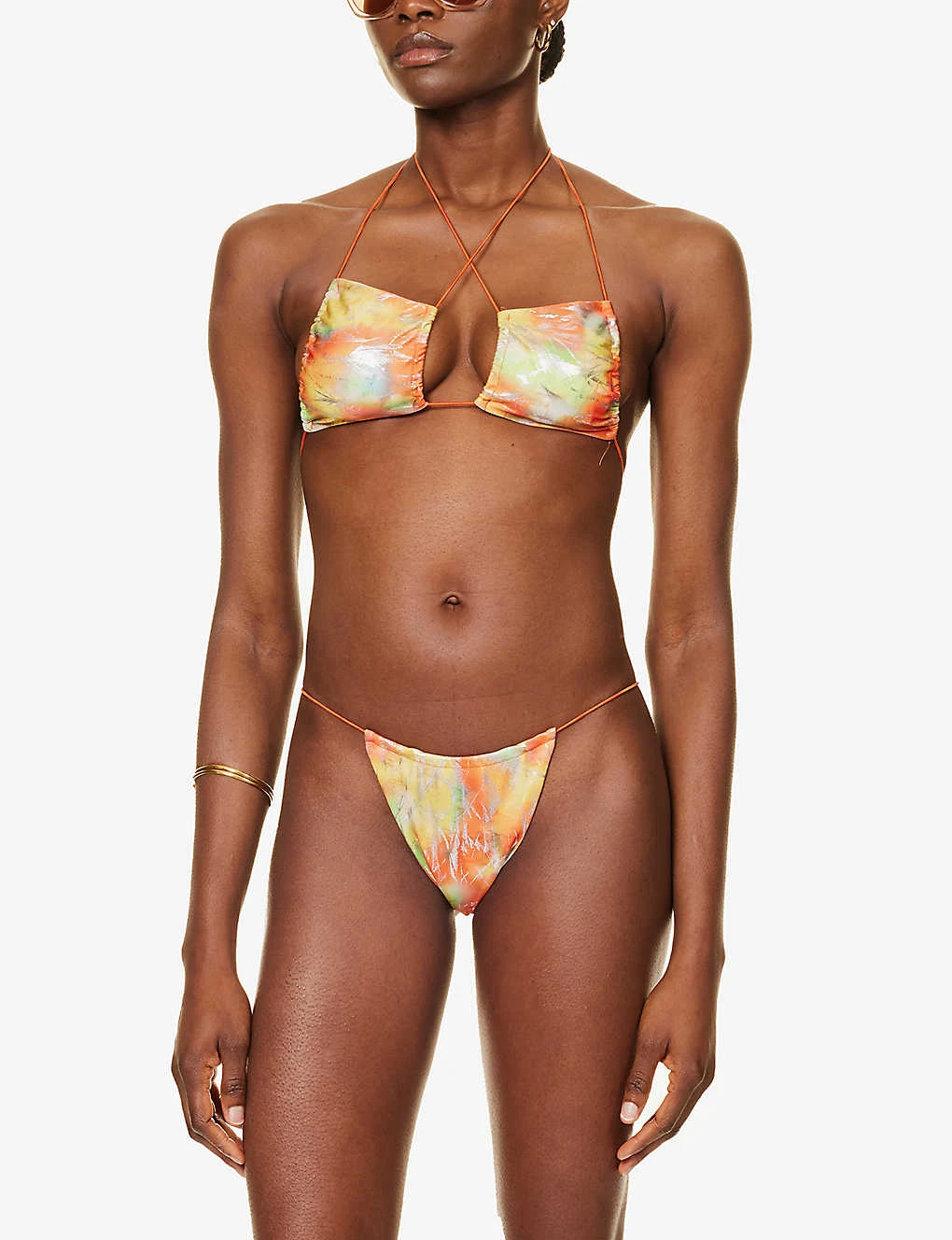 Jaded London Abstract Gradient-pattern Mid-rise Bikini Bottoms 2 Jaded London Abstract Gradient-pattern Mid-rise Bikini Bottoms - Image 2