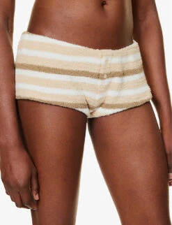 Jaded London Thalia Striped Towelling Shorts -Kurtgeiger Store R04197653 BROWNSTRIPETOWELLING ALT02