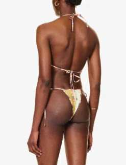 Jaded London Sunset Ombre Stretch-recycled-polyester Bikini Top 6 Jaded London Sunset Ombre Stretch-recycled-polyester Bikini Top -Kurtgeiger Store R04197655 CONTRASTOMBREBINDING ALT02